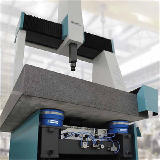 空氣彈簧用于三坐標隔振